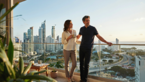 Canadian and American couple buying property in Panama before retirement